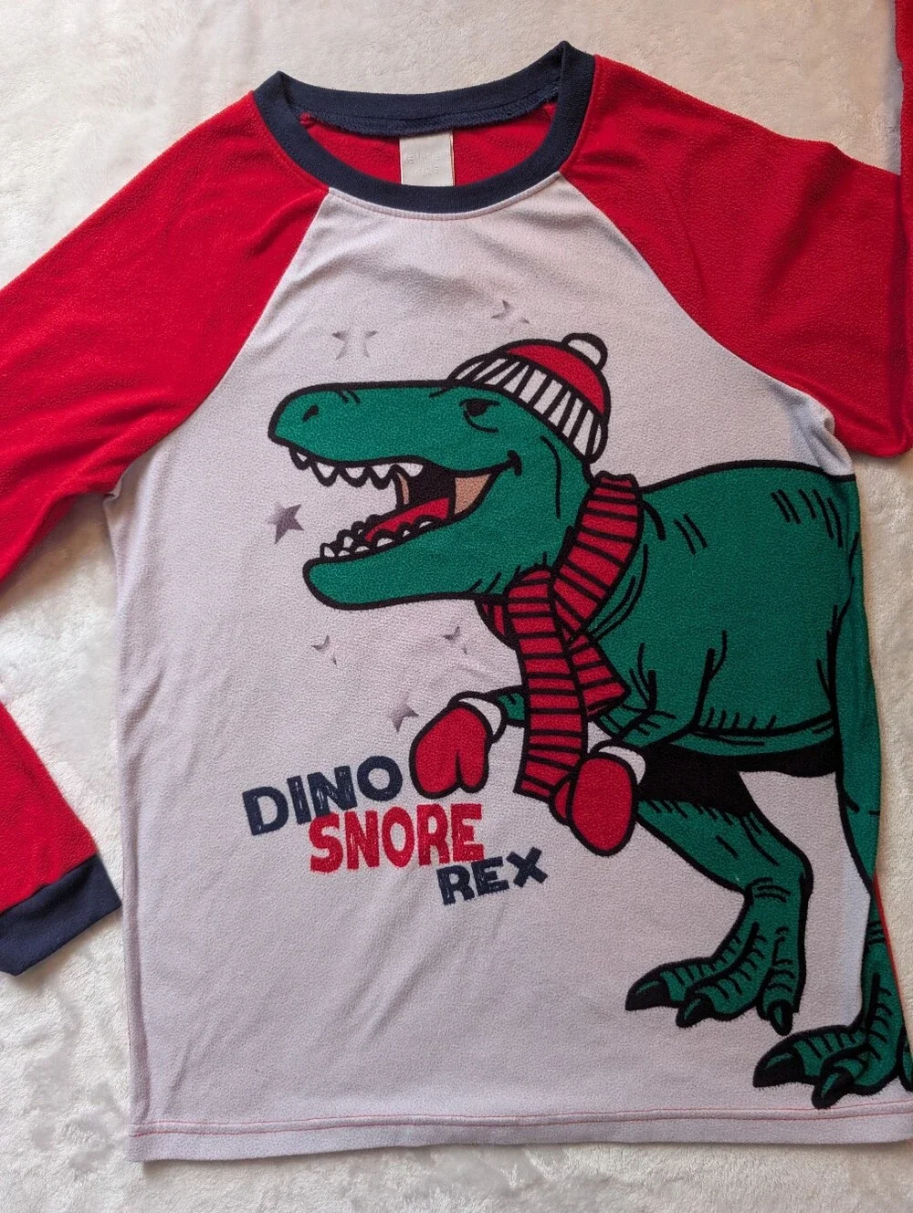 Jellifish Kids Christmas Dinosaur Pajama Set XL (14/16) Dino Snore Rex